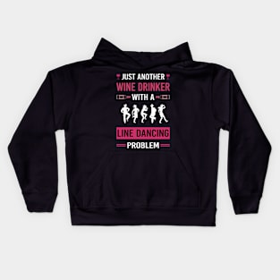 Wine Drinker Line Dancing Dance Dancer Kids Hoodie